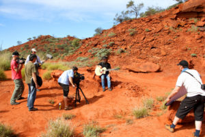 Filming in the Outback