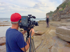 Filming on Australia's Coastline